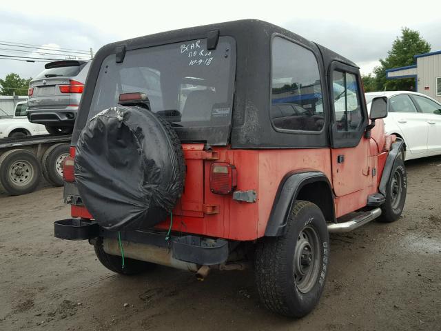 1J4FY19P0RP405041 - 1994 JEEP WRANGLER / RED photo 4