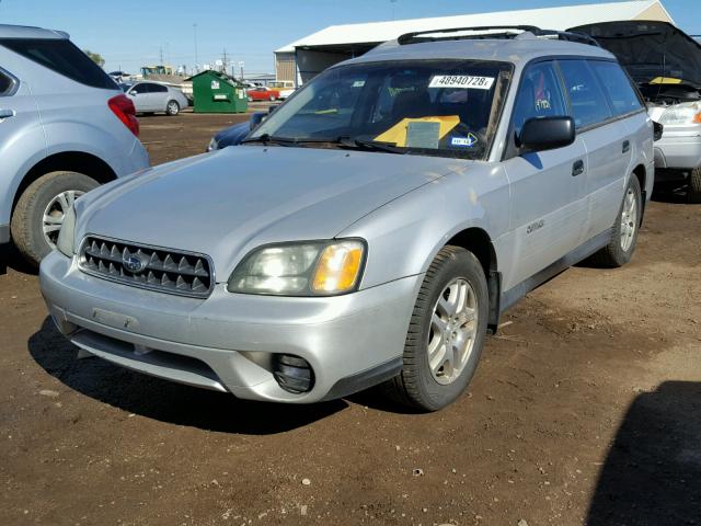 4S3BH675047614405 - 2004 SUBARU LEGACY OUT SILVER photo 2