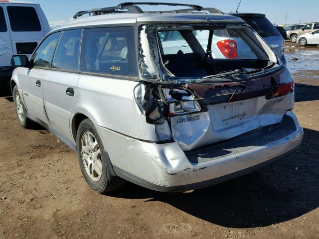 4S3BH675047614405 - 2004 SUBARU LEGACY OUT SILVER photo 3