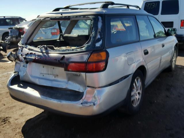 4S3BH675047614405 - 2004 SUBARU LEGACY OUT SILVER photo 4