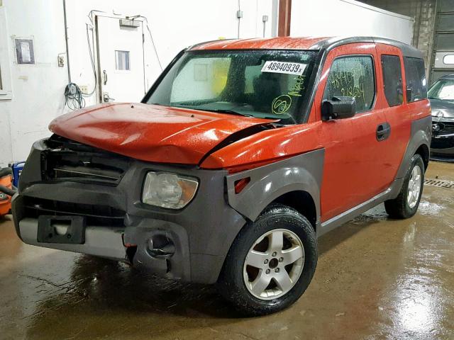 5J6YH27554L030148 - 2004 HONDA ELEMENT EX ORANGE photo 2