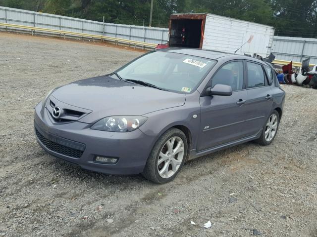 JM1BK344081785966 - 2008 MAZDA 3 HATCHBAC GRAY photo 2