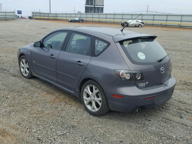 JM1BK344081785966 - 2008 MAZDA 3 HATCHBAC GRAY photo 3