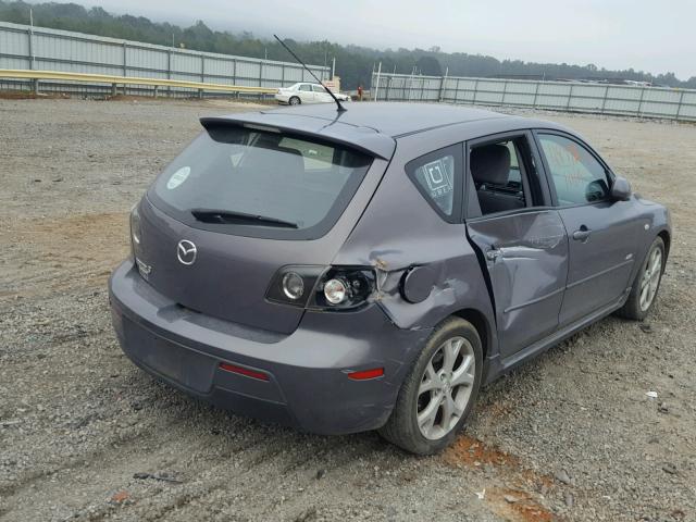 JM1BK344081785966 - 2008 MAZDA 3 HATCHBAC GRAY photo 4