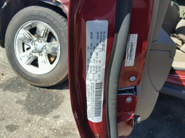 1C4NJCBB0GD806118 - 2016 JEEP COMPASS SP 栗色 照片 10