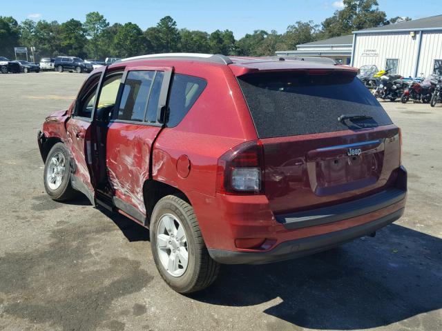 1C4NJCBB0GD806118 - 2016 JEEP COMPASS SP 栗色 照片 3