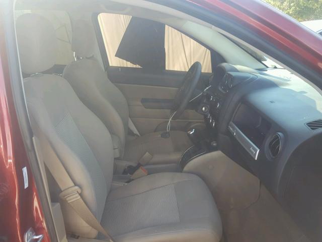 1C4NJCBB0GD806118 - 2016 JEEP COMPASS SP 栗色 照片 5