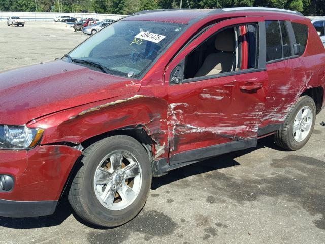 1C4NJCBB0GD806118 - 2016 JEEP COMPASS SP 栗色 照片 9