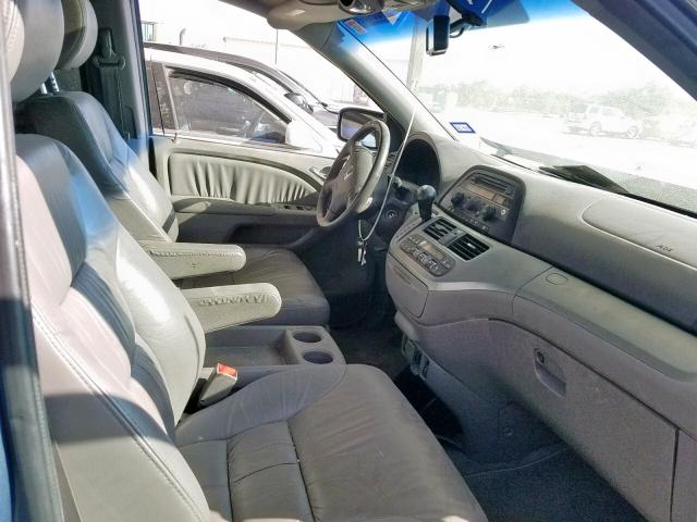 5FNRL38618B092256 - 2008 HONDA ODYSSEY EX BLUE photo 5