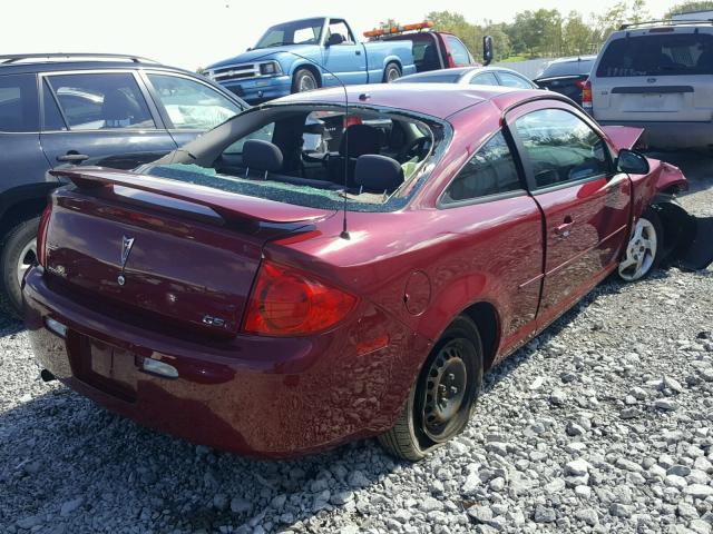 1G2AL15F087128910 - 2008 PONTIAC G5 SE MAROON photo 4