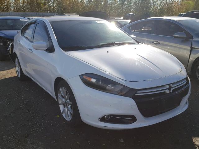 1C3CDFBH9DD202412 - 2013 DODGE DART SXT WHITE photo 1