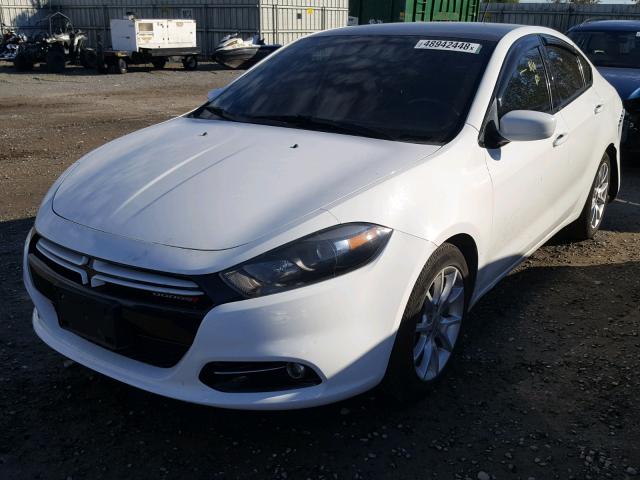 1C3CDFBH9DD202412 - 2013 DODGE DART SXT WHITE photo 2