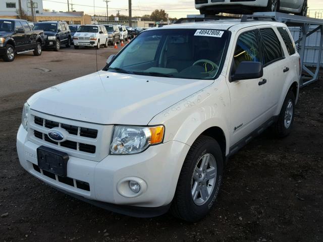 1FMCU59369KA69798 - 2009 FORD ESCAPE HYB CREAM photo 2