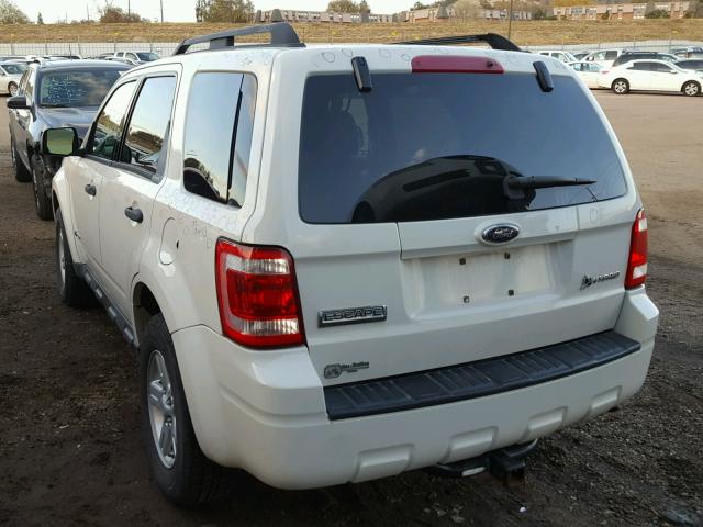 1FMCU59369KA69798 - 2009 FORD ESCAPE HYB CREAM photo 3