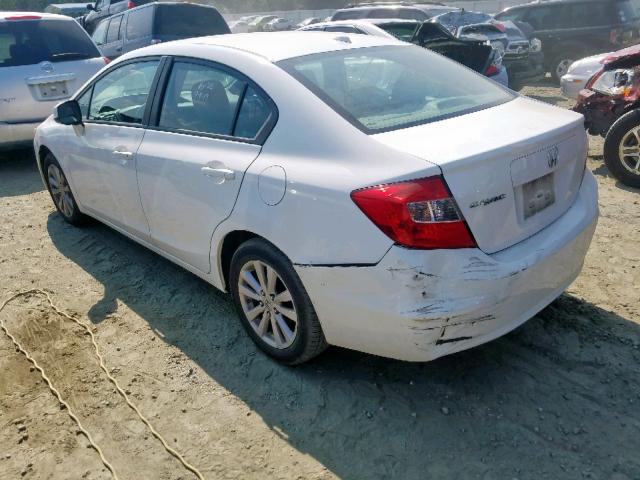 19XFB2F95CE053326 - 2012 HONDA CIVIC EXL 白色 照片 3