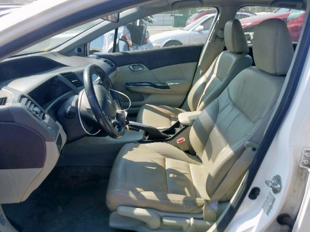 19XFB2F95CE053326 - 2012 HONDA CIVIC EXL 白色 照片 5