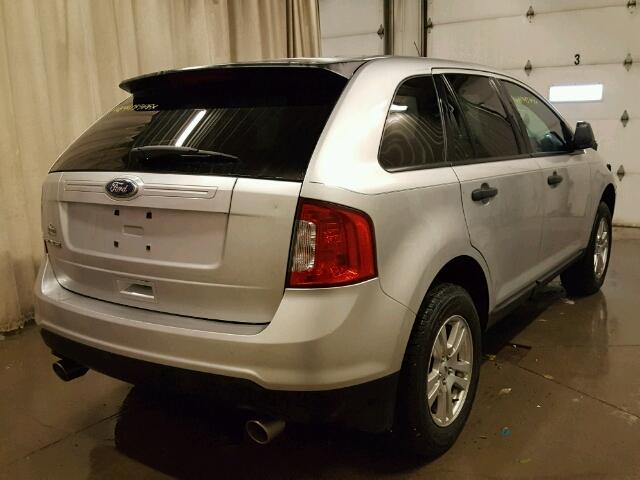 2FMDK3GC8BBA34486 - 2011 FORD EDGE SE SILVER photo 4