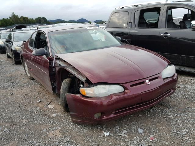 2G1WX15K629209606 - 2002 CHEVROLET MONTE CARL MAROON photo 1