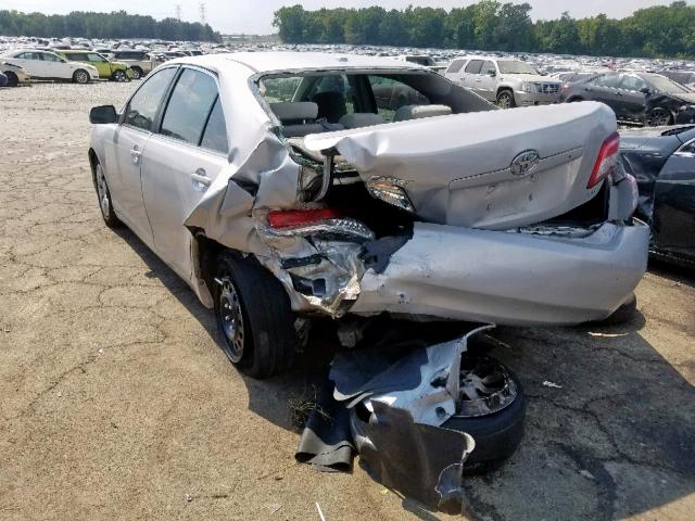 4T1BF3EK4AU063286 - 2010 TOYOTA CAMRY BASE SILVER photo 3