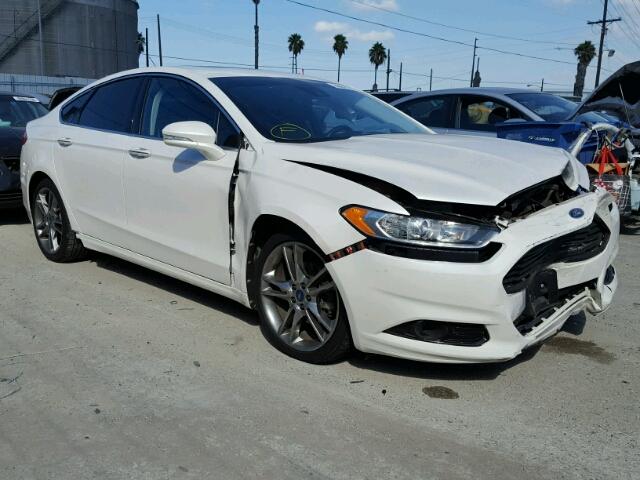 3FA6P0K96ER128404 - 2014 FORD FUSION TIT WHITE photo 1