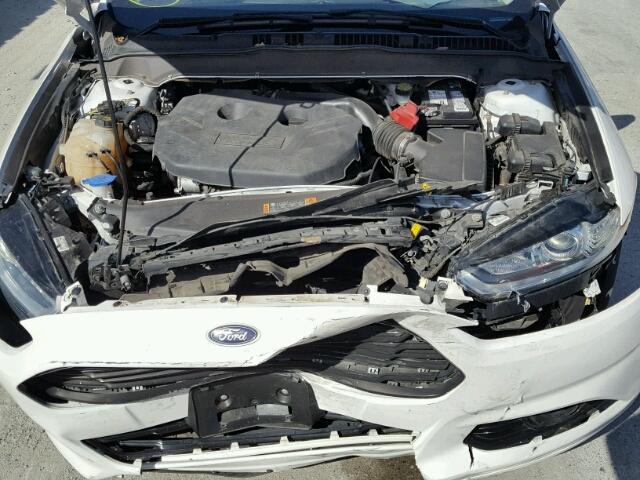 3FA6P0K96ER128404 - 2014 FORD FUSION TIT WHITE photo 7