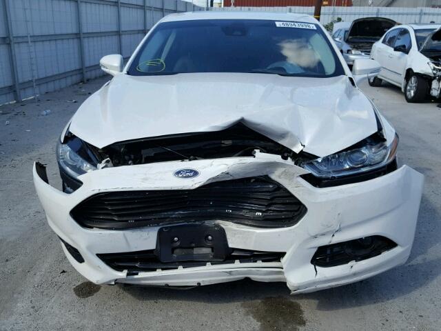 3FA6P0K96ER128404 - 2014 FORD FUSION TIT WHITE photo 9