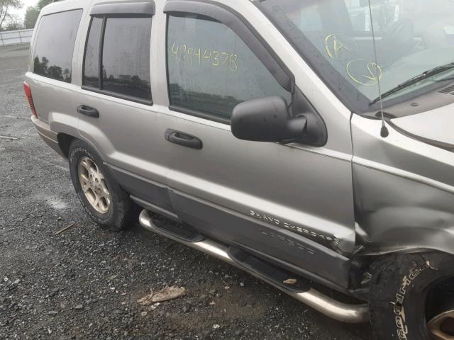 1J4GX48S71C735513 - 2001 JEEP GRAND CHER SILVER photo 10