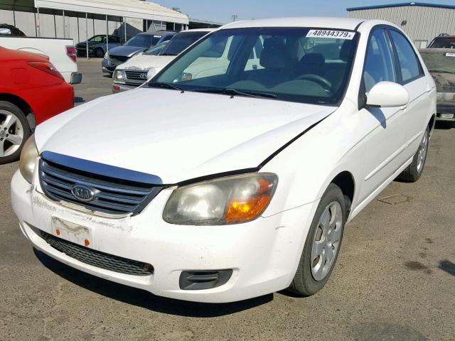 KNAFE222695667254 - 2009 KIA SPECTRA EX WHITE photo 2