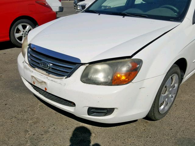 KNAFE222695667254 - 2009 KIA SPECTRA EX WHITE photo 9