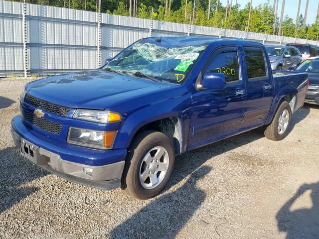1GCDSCF91C8157562 - 2012 CHEVROLET COLORADO L BLUE photo 2