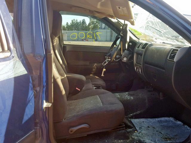 1GCDSCF91C8157562 - 2012 CHEVROLET COLORADO L BLUE photo 5