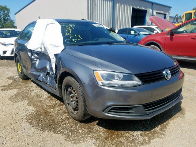 3VW1K7AJ0EM443023 - 2014 VOLKSWAGEN JETTA BASE 灰色 照片 1