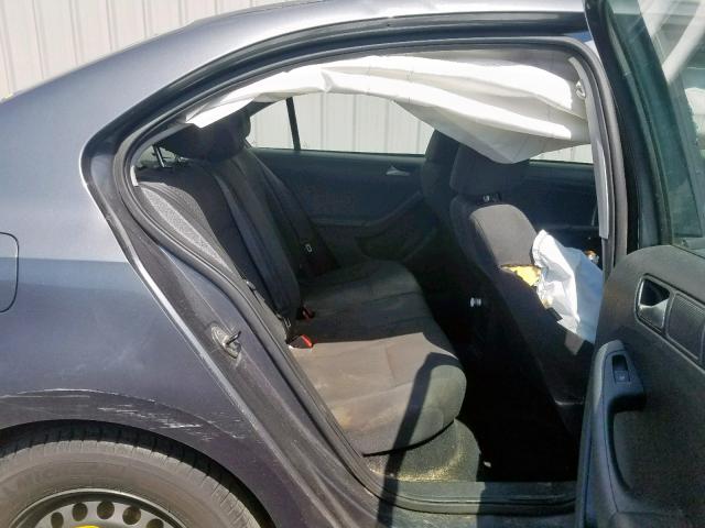 3VW1K7AJ0EM443023 - 2014 VOLKSWAGEN JETTA BASE 灰色 照片 6