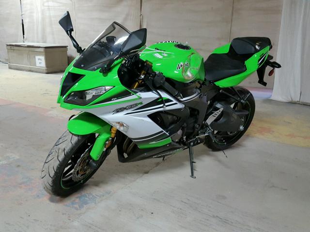 JKBZXJE19FA016829 - 2015 KAWASAKI ZX636 E GREEN photo 2