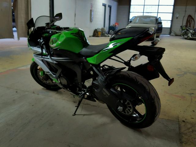 JKBZXJE19FA016829 - 2015 KAWASAKI ZX636 E GREEN photo 3