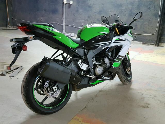 JKBZXJE19FA016829 - 2015 KAWASAKI ZX636 E GREEN photo 4