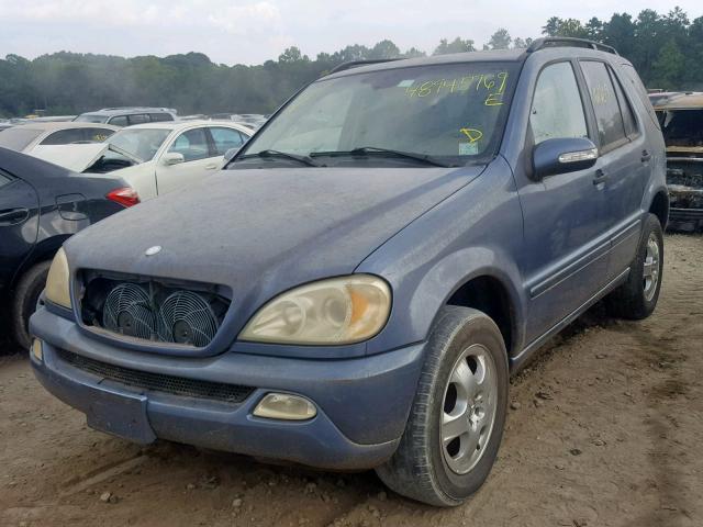 4JGAB57E15A536188 - 2005 MERCEDES-BENZ ML 350 BLUE photo 2