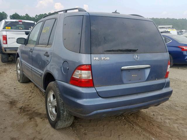 4JGAB57E15A536188 - 2005 MERCEDES-BENZ ML 350 BLUE photo 3