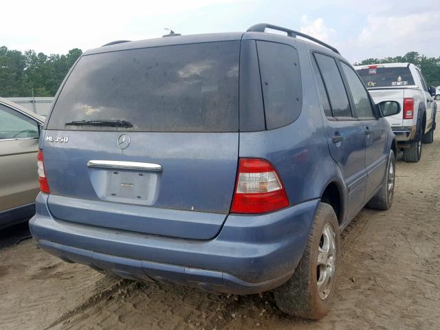 4JGAB57E15A536188 - 2005 MERCEDES-BENZ ML 350 BLUE photo 4