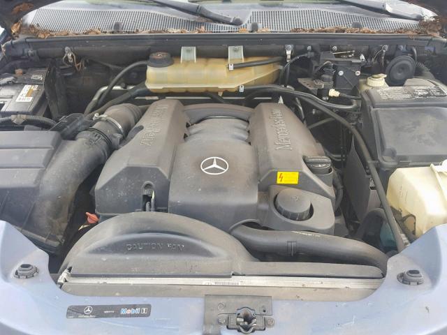 4JGAB57E15A536188 - 2005 MERCEDES-BENZ ML 350 BLUE photo 7