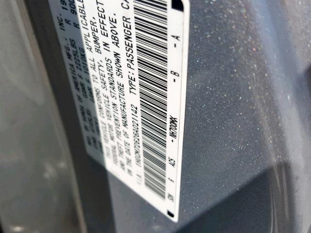 1HGCM72626A021142 - 2006 HONDA ACCORD EX SILVER photo 10