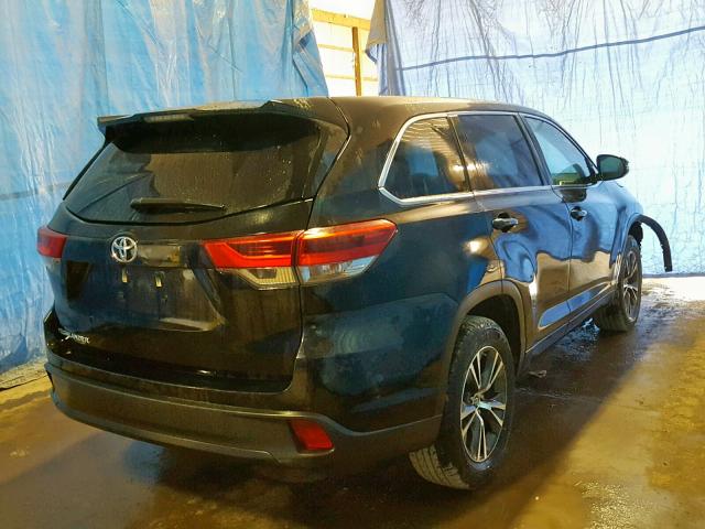 5TDZZRFH7JS247044 - 2018 TOYOTA HIGHLANDER BLACK photo 4