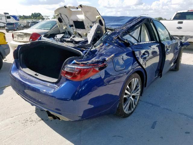 JN1EV7AP8JM591798 - 2018 INFINITI Q50 LUXE BLUE photo 4