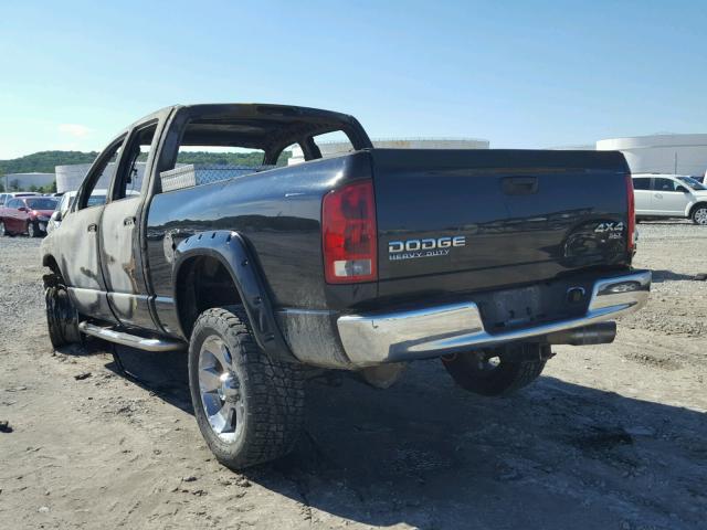 3D7KU28C64G209337 - 2004 DODGE RAM 2500 S შავი ფოტო 3