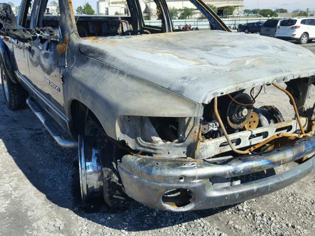 3D7KU28C64G209337 - 2004 DODGE RAM 2500 S შავი ფოტო 9