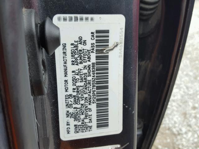 5Y2SP67859Z448388 - 2009 PONTIAC VIBE GRAY photo 10