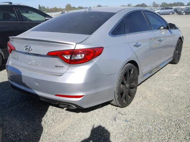 5NPE34AF5GH431891 - 2016 HYUNDAI SONATA SPO SILVER photo 4