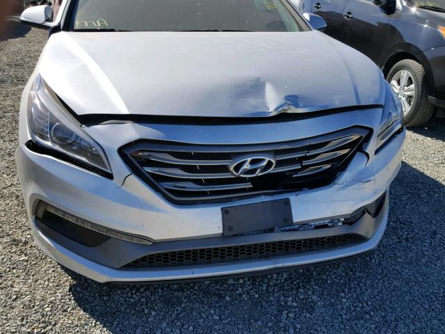 5NPE34AF5GH431891 - 2016 HYUNDAI SONATA SPO SILVER photo 9