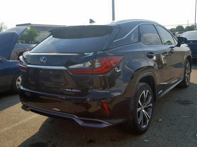 2T2BGMCA4GC005861 - 2016 LEXUS RX 450H BLACK photo 4