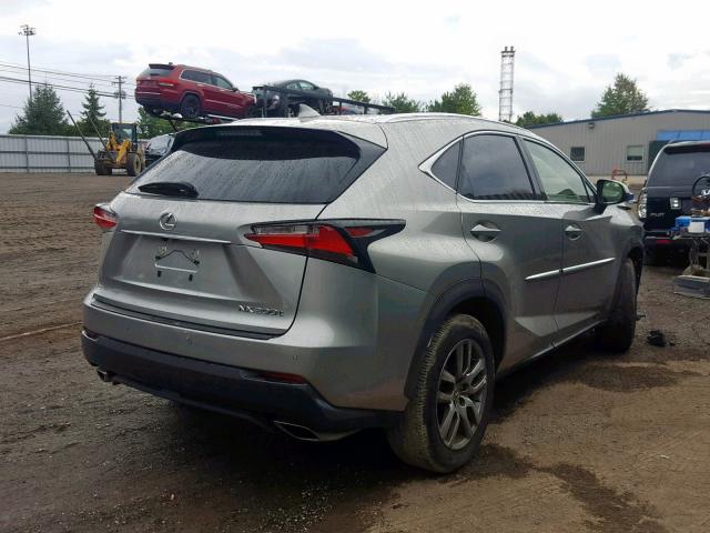 JTJYARBZXG2040890 - 2016 LEXUS NX 200T BA SILVER photo 4